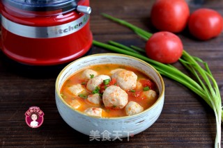 Tomato Fish Ball Soup recipe