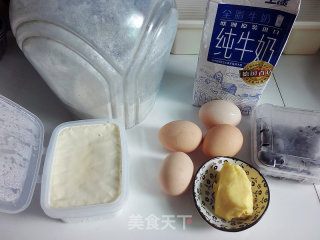 #柏翠大赛#reverse Blueberry Light Cheese recipe