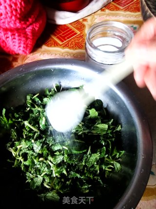 #春食野菜香# Fried Egg Mint Cake recipe