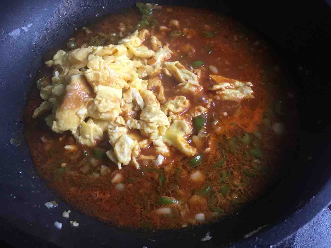 Minced Noodles with Egg Sauce recipe