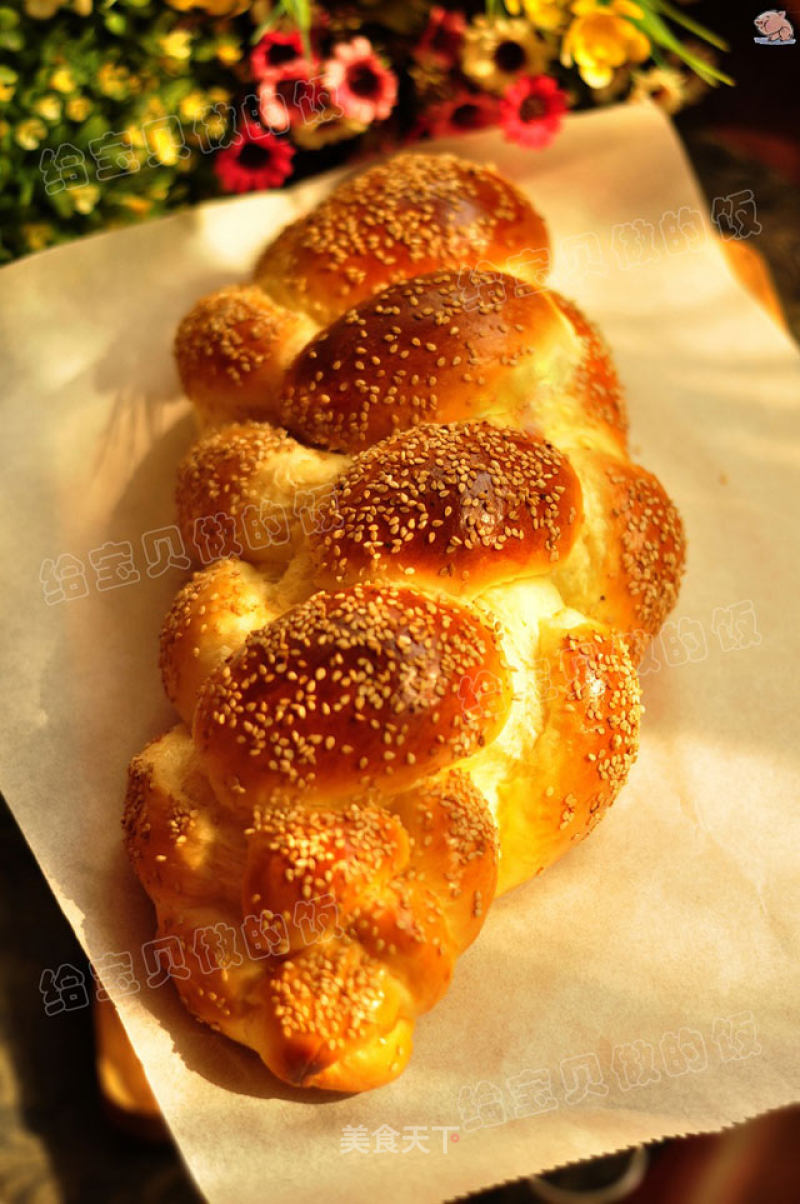 Egg Milk Braided Bread recipe