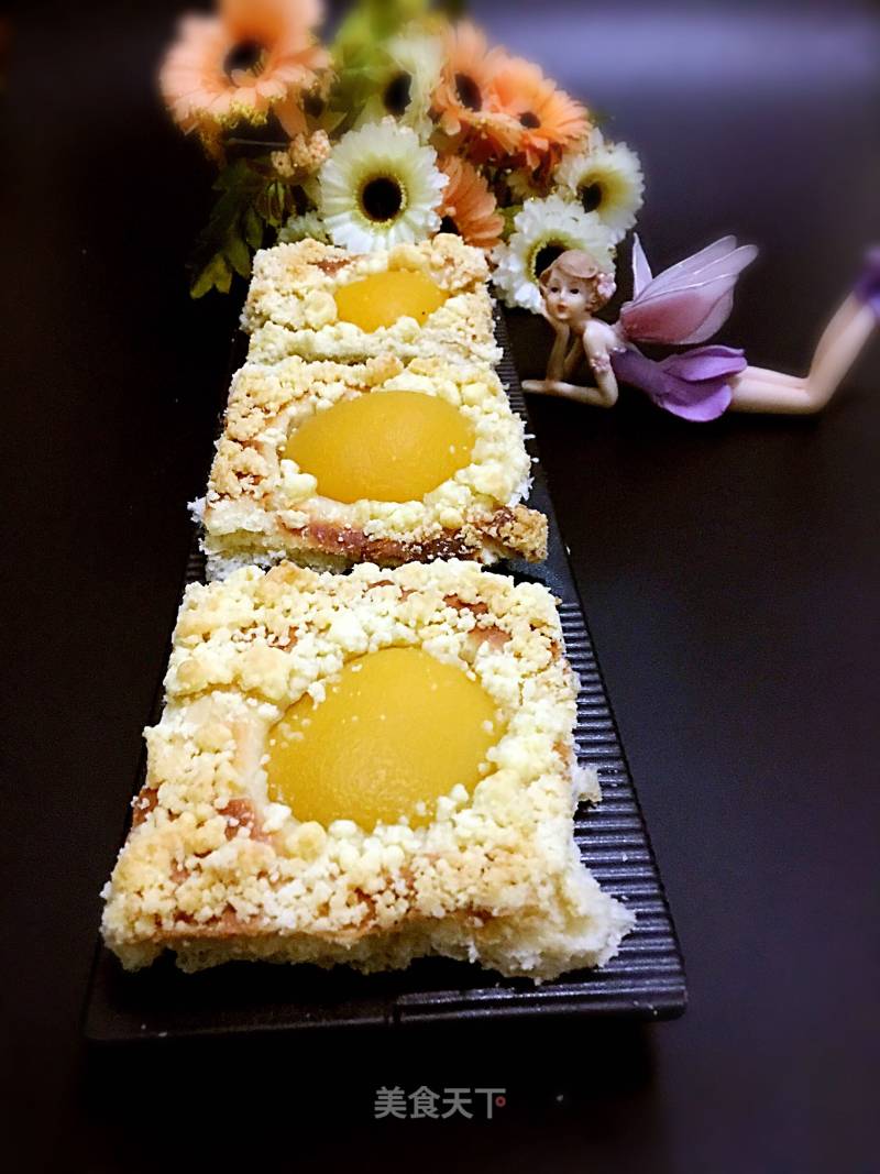 #柏翠大赛#yellow Peach Crispy Bread recipe