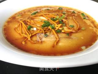 Steamed Egg Custard with Cordyceps Flower recipe