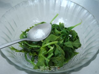Tofu Mixed with Celery Leaves recipe