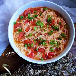 Enoki Mushroom in Tomato Sauce recipe