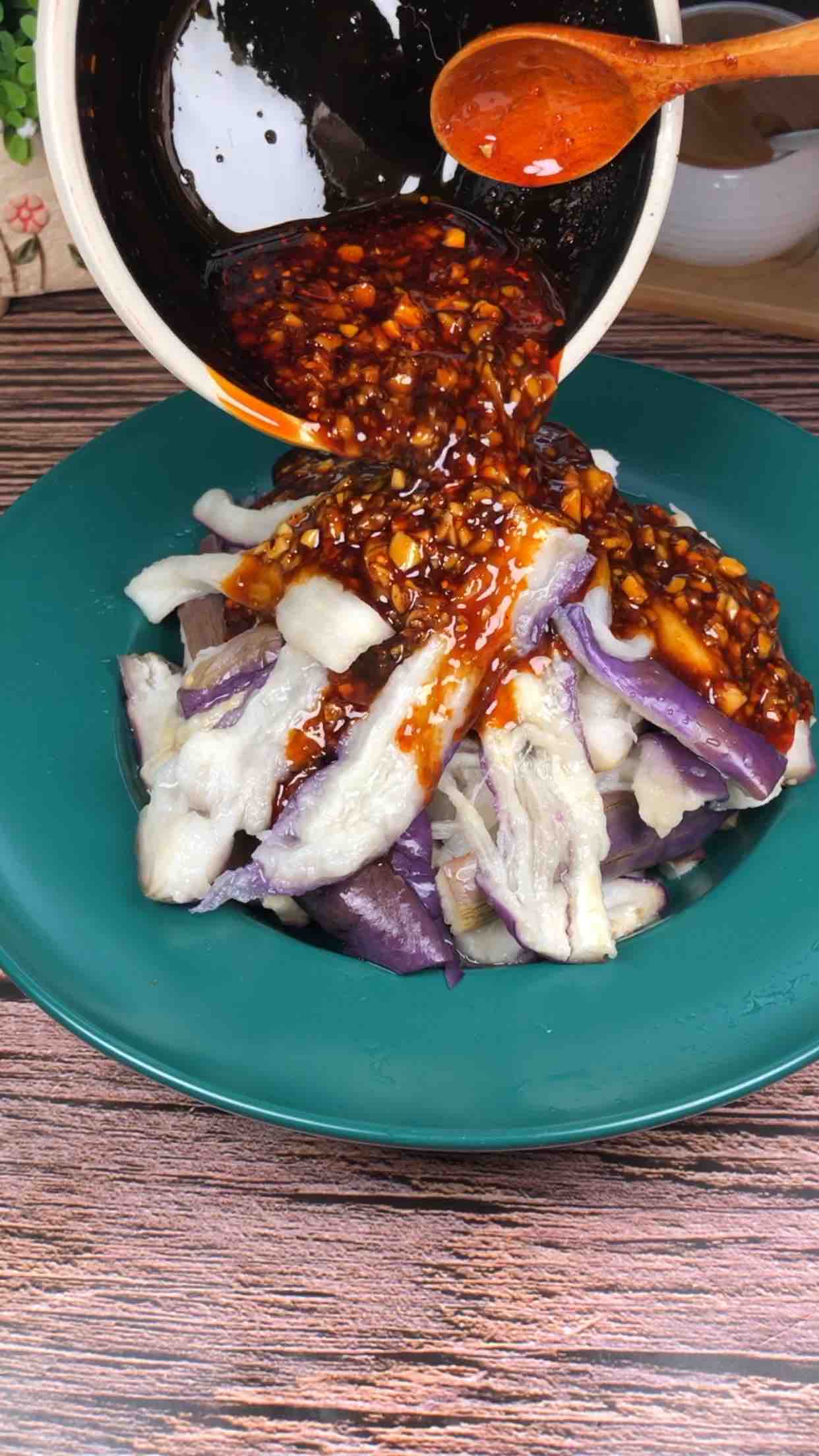 Eggplant with Minced Garlic recipe