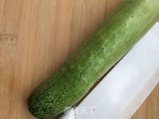 Minced Garlic Fried Egg with Cucumber recipe