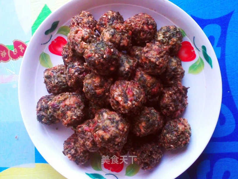 Crispy Shepherd's Purse Meatballs recipe