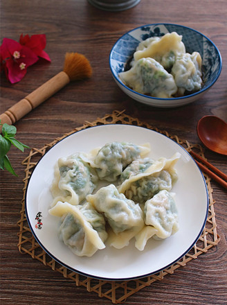 Garland Chrysanthemum Meat Dumplings recipe