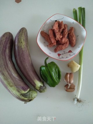 Stir-fried Eggplant with Chicken Sausage recipe