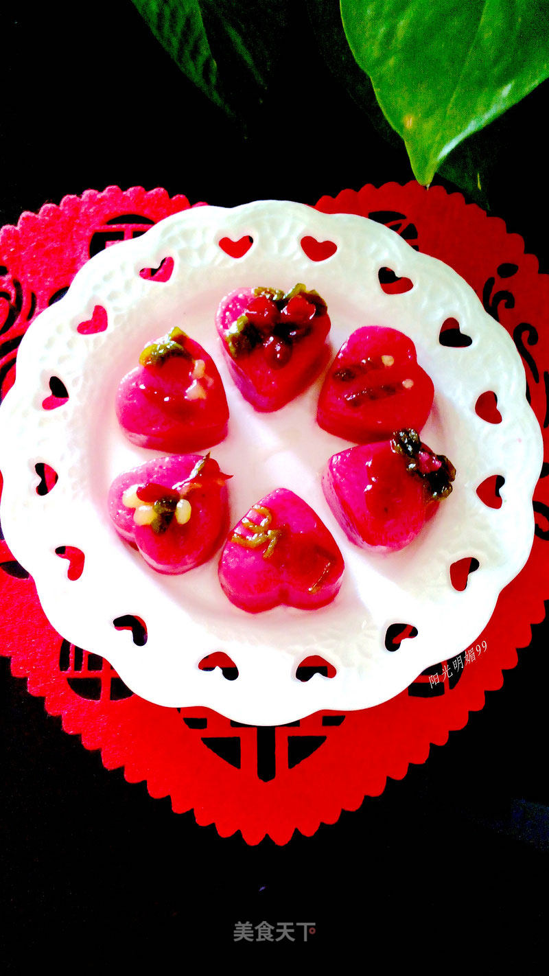 Heart-to-heart Glutinous Rice Balls [romantic Valentine's Day Theme Glutinous Rice Balls]