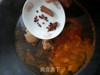 Braised Chicken Drumsticks with Leaf Mushroom recipe