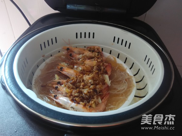 Steamed Shrimp with Garlic Vermicelli recipe