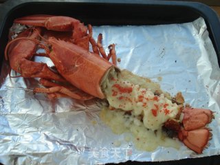 Baked Lobster with Cheese recipe