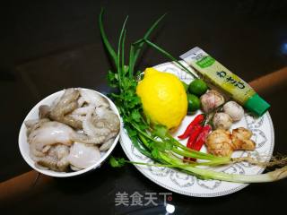 Lime Mustard Spicy Octopus recipe