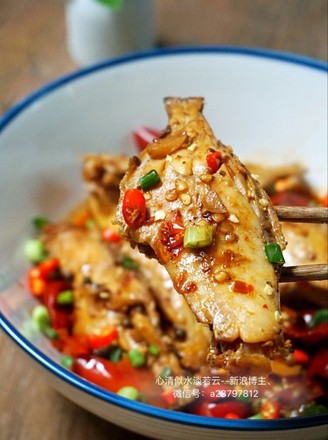 Grilled Skin Fish with Dried Pickled Peppers recipe