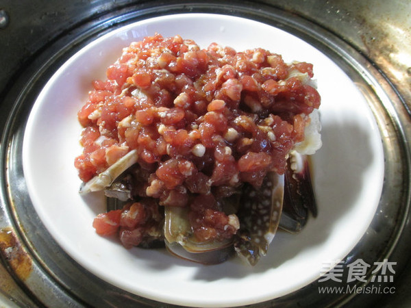 Steamed Crab with Minced Meat recipe