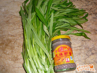 Stir-fried Tong Cai with Shrimp Paste recipe
