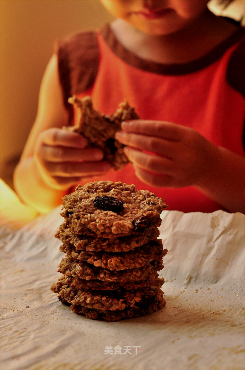 Only Three Ingredients-healthy Banana Oatmeal Cookies recipe