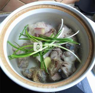 Radish and Bacon Hoof Soup with Fresh Eyebrows recipe