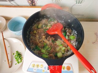 Fried Konjac Rice with Minced Beef and Egg recipe