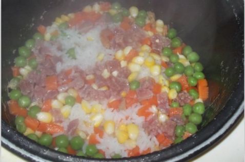 Colorful Braised Rice recipe