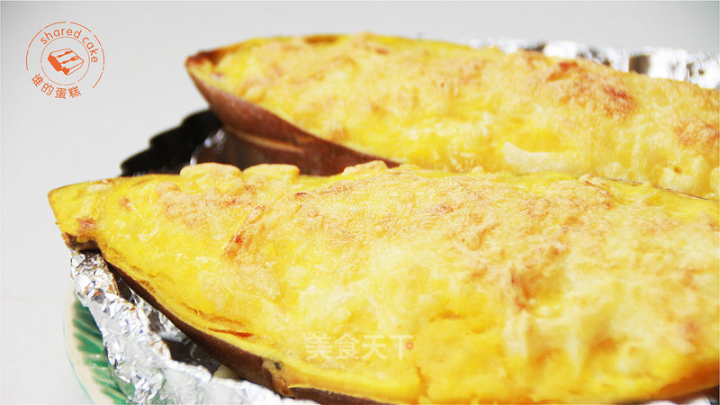 Baked Sweet Potato with Cheese recipe