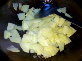 Fried Bacon with Potato Chips recipe