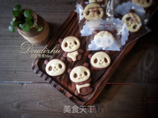 #四session Baking Contest and is Love to Eat Festival# Cute Little Panda Biscuits recipe