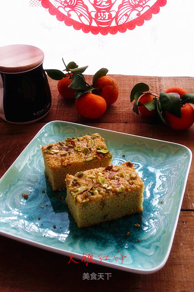 #aca烤明星大赛#pistachio Sorghum Cake recipe