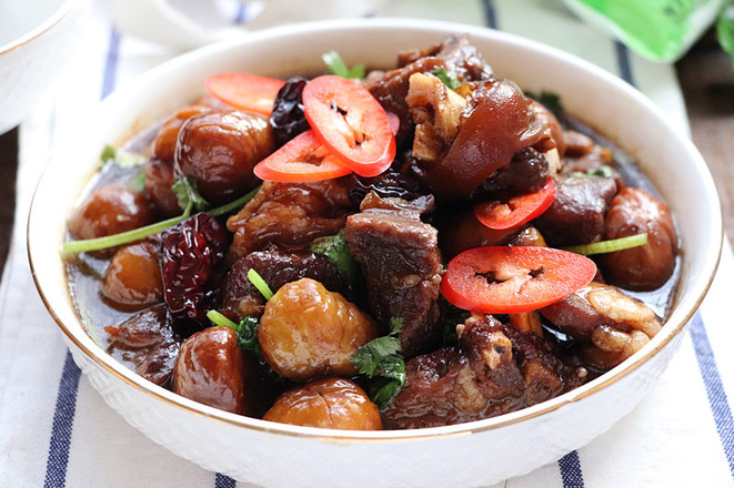 #冬至大如年# Braised Lamb with Five Spices and Chestnuts recipe