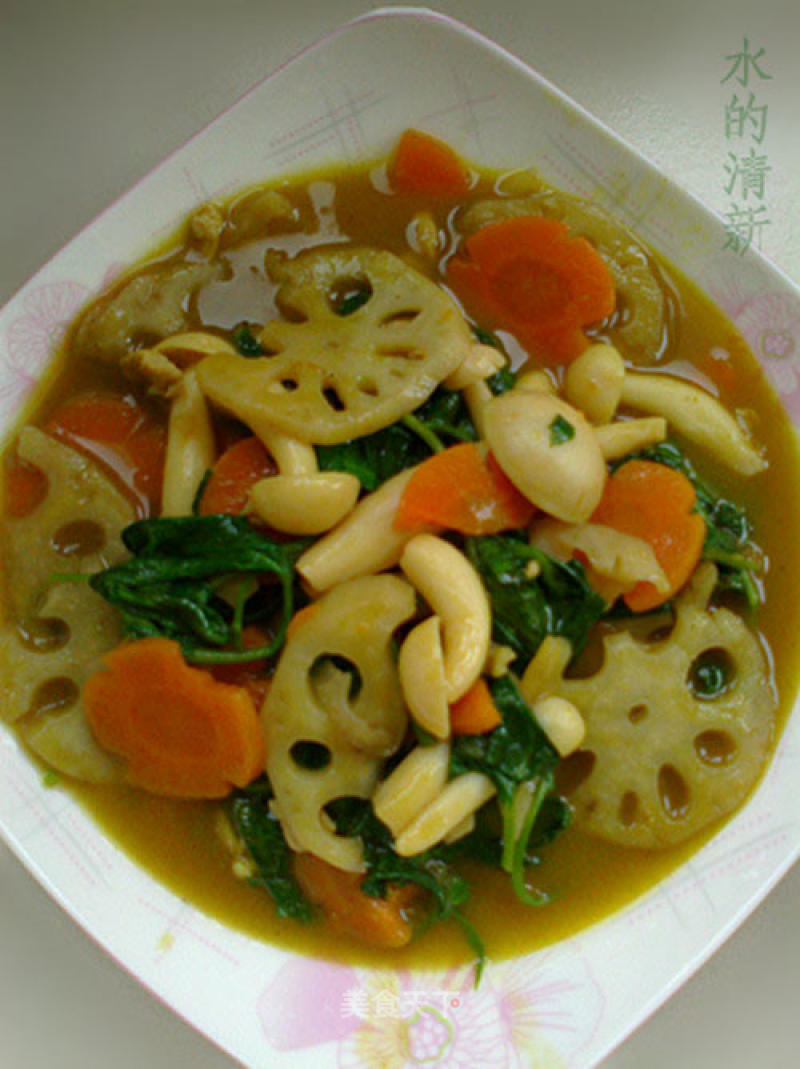 Lazy Baby Meal-four Vegetables Braised in Curry Sauce recipe