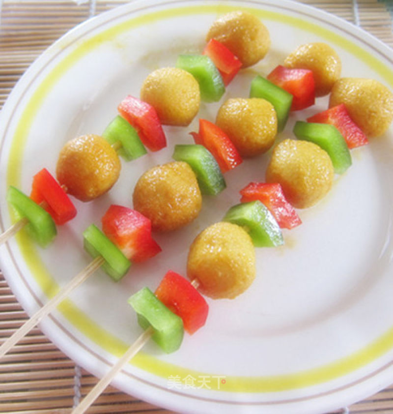 Children’s Stuff [curry Fish Balls with Bamboo Sticks] recipe