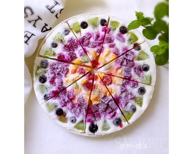 Fruit Yogurt Pizza (frozen) recipe