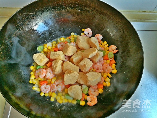 Fried Rice Cake with Shrimp recipe