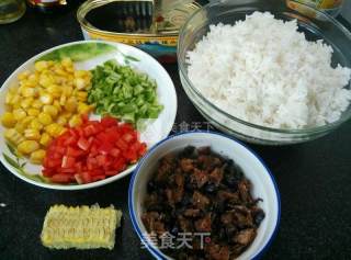 Mixed Rice with Tempeh and Dace recipe