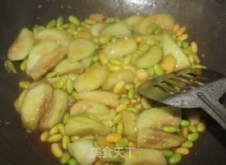 Loofah Stir-fried Edamame recipe