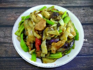 Stir-fried Pork with Eggplant and Pepper recipe