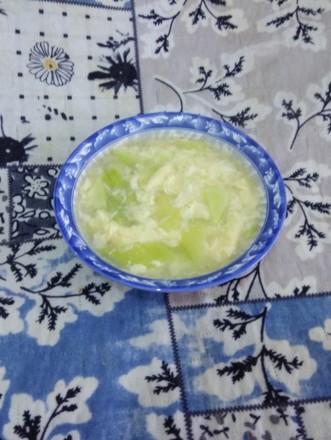 Melon Slice Soup with Egg