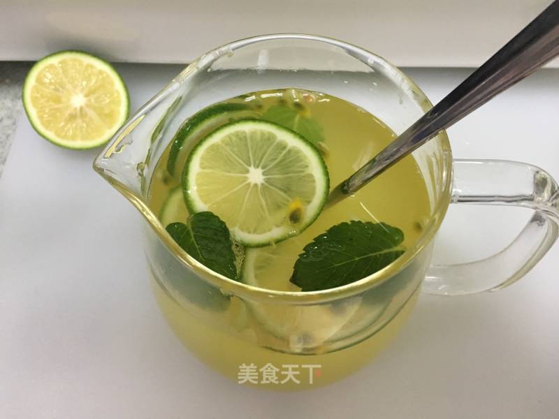 Mint Lemon Passion Fruit Tea recipe