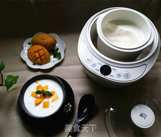 #trust之美#mango Yogurt (electric Cooker Version) recipe