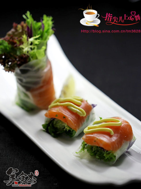 Salmon Vegetable Roll recipe