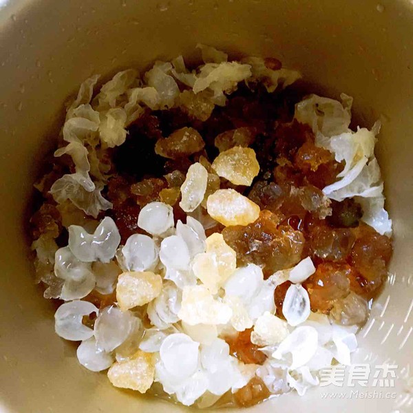 Beauty Soap Japonica Rice Peach Gel White Fungus Soup recipe