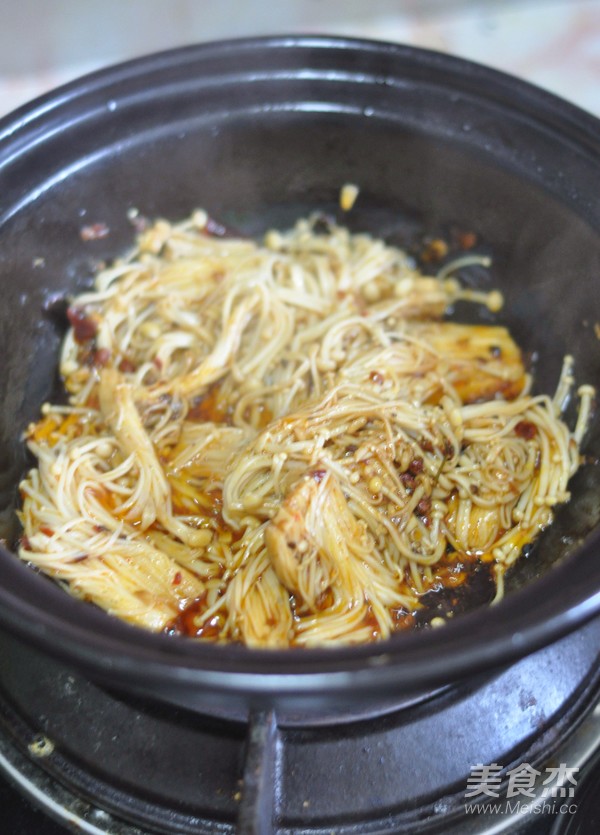 Spicy Enoki Mushroom recipe