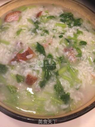 Celery Roast Duck Congee recipe