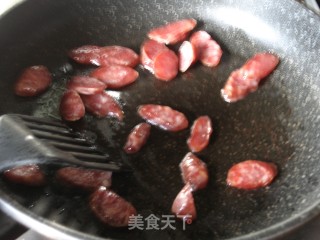 Stir-fried Asparagus with Sausage recipe