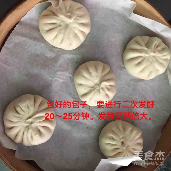 Three Fresh Pork Buns with Water Chestnuts and Mushrooms recipe