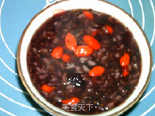 Glutinous Rice Porridge with Mulberry and Wolfberry recipe