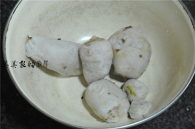 Hot and Sour Taro Dumplings recipe