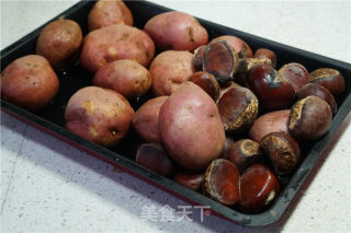 Steamed Potatoes with Chestnuts recipe